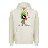 Oatmeal Heather marvin the martian looney Premium Hoodie - ArtMosaic