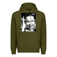 Army Green my name is bjork [tw] Premium Hoodie - ArtMosaic