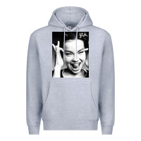 Heather Grey my name is bjork [tw] Premium Hoodie - ArtMosaic