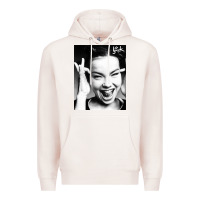 Pale Pink my name is bjork [tw] Premium Hoodie - ArtMosaic