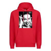 Red my name is bjork [tw] Premium Hoodie - ArtMosaic