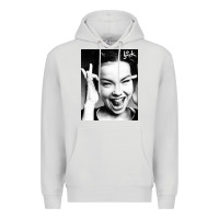 Dove Grey my name is bjork [tw] Premium Hoodie - ArtMosaic