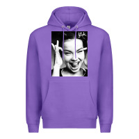 Purple my name is bjork [tw] Premium Hoodie - ArtMosaic