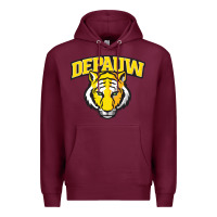 Burgundy depauw clubs Premium Hoodie - ArtMosaic