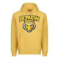 Antique Gold depauw clubs Premium Hoodie - ArtMosaic