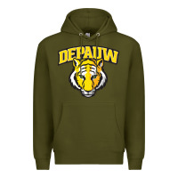 Army Green depauw clubs Premium Hoodie - ArtMosaic