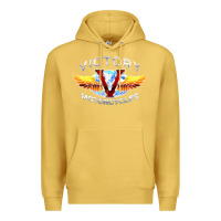 Antique Gold Victory Motorcycles Premium Hoodie - ArtMosaic