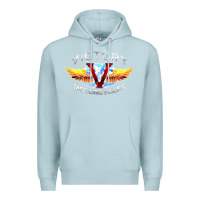 Blue Mist Victory Motorcycles Premium Hoodie - ArtMosaic