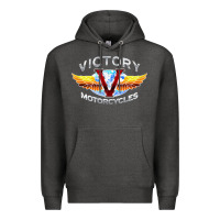 Charcoal Heather Victory Motorcycles Premium Hoodie - ArtMosaic