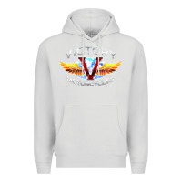 Dove Grey Victory Motorcycles Premium Hoodie - ArtMosaic