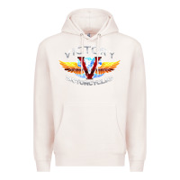 Pale Pink Victory Motorcycles Premium Hoodie - ArtMosaic