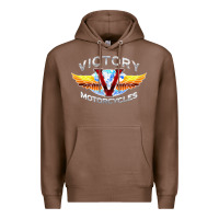 Chestnut Victory Motorcycles Premium Hoodie - ArtMosaic