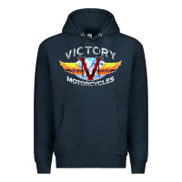 Navy Victory Motorcycles Premium Hoodie - ArtMosaic