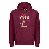 Burgundy yvessaintlaurent Premium Hoodie - ArtMosaic