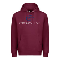 Burgundy Crownline Boats Premium Hoodie - ArtMosaic