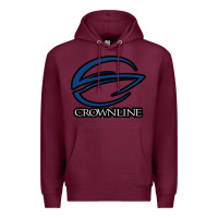 Burgundy Crownline Boats Premium Hoodie - ArtMosaic
