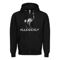 Black allegedly Zipper Hoodie - Bettercallsaul