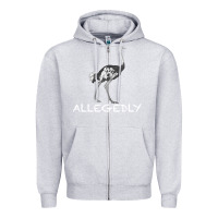Heather Grey allegedly Zipper Hoodie - Bettercallsaul