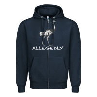 Navy allegedly Zipper Hoodie - Bettercallsaul