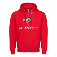 Red allegedly Zipper Hoodie - Bettercallsaul
