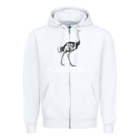 White allegedly Zipper Hoodie - Bettercallsaul