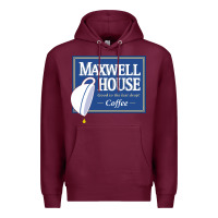 Burgundy maxwell house Premium Hoodie - ArtMosaic