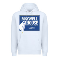 White maxwell house Premium Hoodie - ArtMosaic