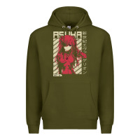 Army Green asuka evangelion Premium Hoodie - ArtMosaic