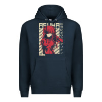 Navy asuka evangelion Premium Hoodie - ArtMosaic
