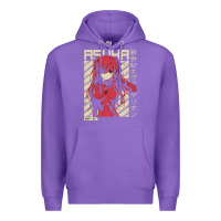 Purple asuka evangelion Premium Hoodie - ArtMosaic
