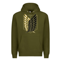 Army Green Shingekis no kyojinn Premium Hoodie - ArtMosaic