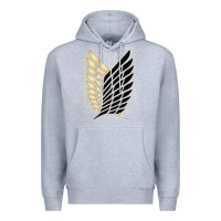 Heather Grey Shingekis no kyojinn Premium Hoodie - ArtMosaic