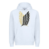 White Shingekis no kyojinn Premium Hoodie - ArtMosaic