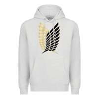 Dove Grey Shingekis no kyojinn Premium Hoodie - ArtMosaic