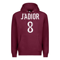 Burgundy j’adior 8 Premium Hoodie - ArtMosaic