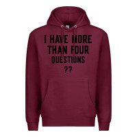 Burgundy i have more than four questions Premium Hoodie - ArtMosaic