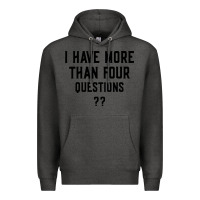 Charcoal Heather i have more than four questions Premium Hoodie - ArtMosaic