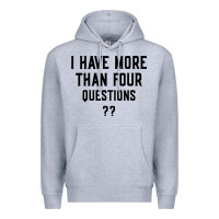 Heather Grey i have more than four questions Premium Hoodie - ArtMosaic