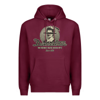 Burgundy danceteria nyc 1979, danceteria Premium Hoodie - ArtMosaic