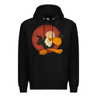Black beaky buzzard 1 Premium Hoodie - ArtMosaic