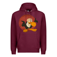 Burgundy beaky buzzard 1 Premium Hoodie - ArtMosaic