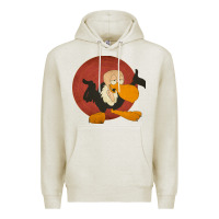 Oatmeal Heather beaky buzzard 1 Premium Hoodie - ArtMosaic