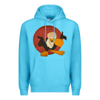 Ocean Blue beaky buzzard 1 Premium Hoodie - ArtMosaic