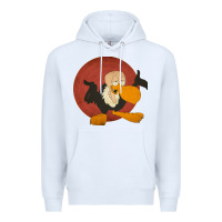 White beaky buzzard 1 Premium Hoodie - ArtMosaic