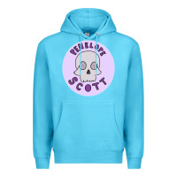 Ocean Blue Penelope Scott Skeleton Premium Hoodie - ArtMosaic
