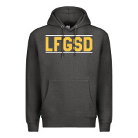Charcoal Heather Exclusive Brown LFGSD Official Fun Design T Shirt Premium Hoodie - ArtMosaic