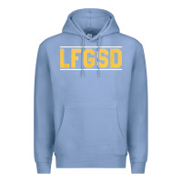 Colony Blue Exclusive Brown LFGSD Official Fun Design T Shirt Premium Hoodie - ArtMosaic