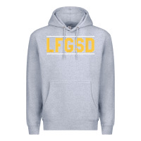 Heather Grey Exclusive Brown LFGSD Official Fun Design T Shirt Premium Hoodie - ArtMosaic