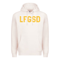 Pale Pink Exclusive Brown LFGSD Official Fun Design T Shirt Premium Hoodie - ArtMosaic