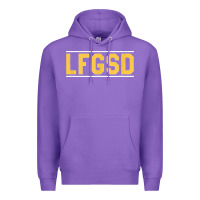 Purple Exclusive Brown LFGSD Official Fun Design T Shirt Premium Hoodie - ArtMosaic